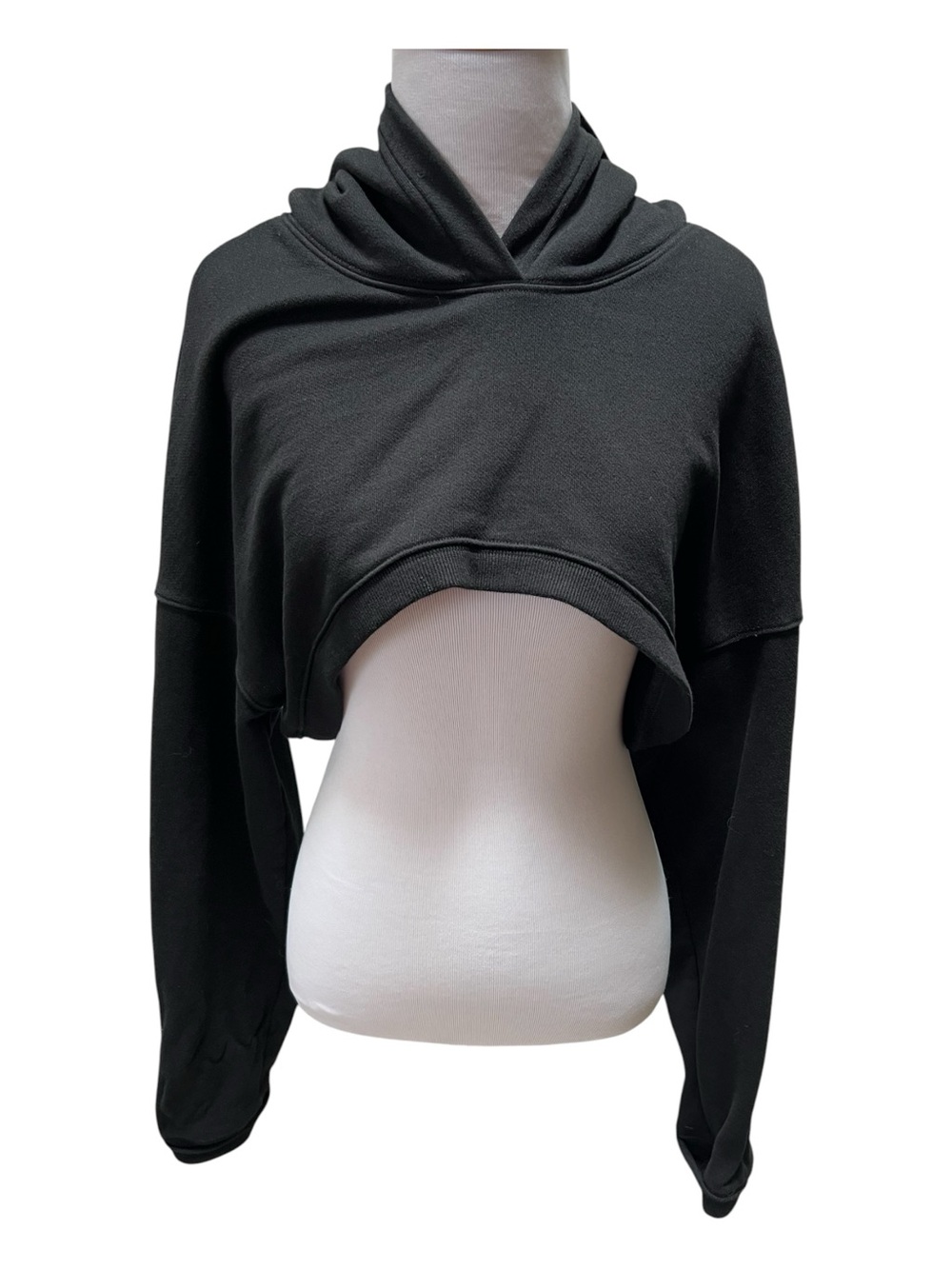 ALO Yoga Black Cutout Cropped Bralette with Logo